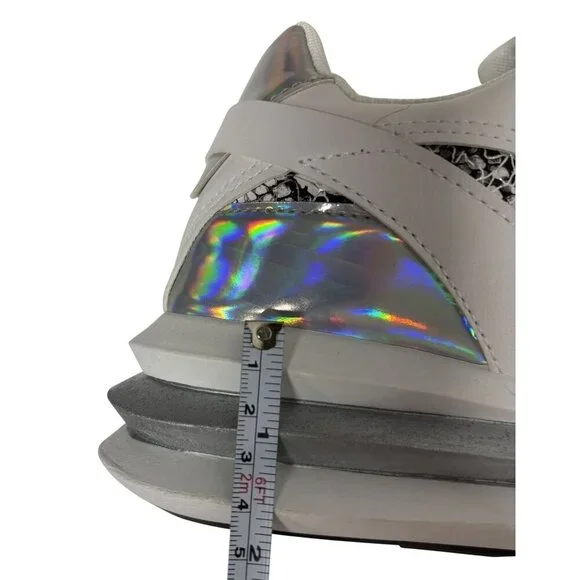 UNILADY / Franky-2 / Sneaker / Reflective & Snakeskin / Pattern Chunky Sneakers - Picture 7 of 9